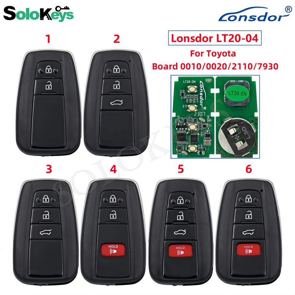 ☄SOLOKEYS Lonsdor LT20-04 Board 0010/0020/2110/7930 Universal Smart Key ...