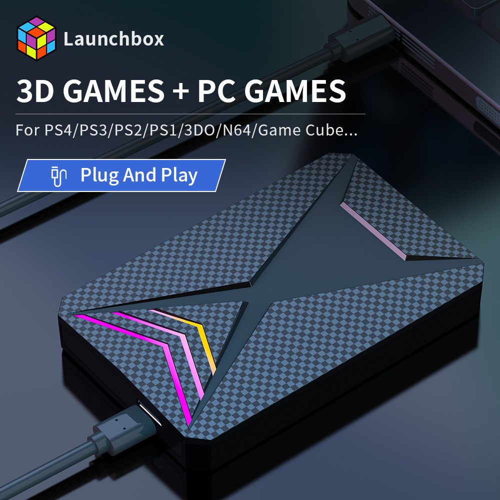 Retro Game Console For PC Launchbox External Retro Game Hard Drive ...