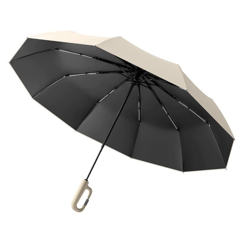 Wholesale Cheap Folding Umbrella with Automatic Hook Loop Lock Head