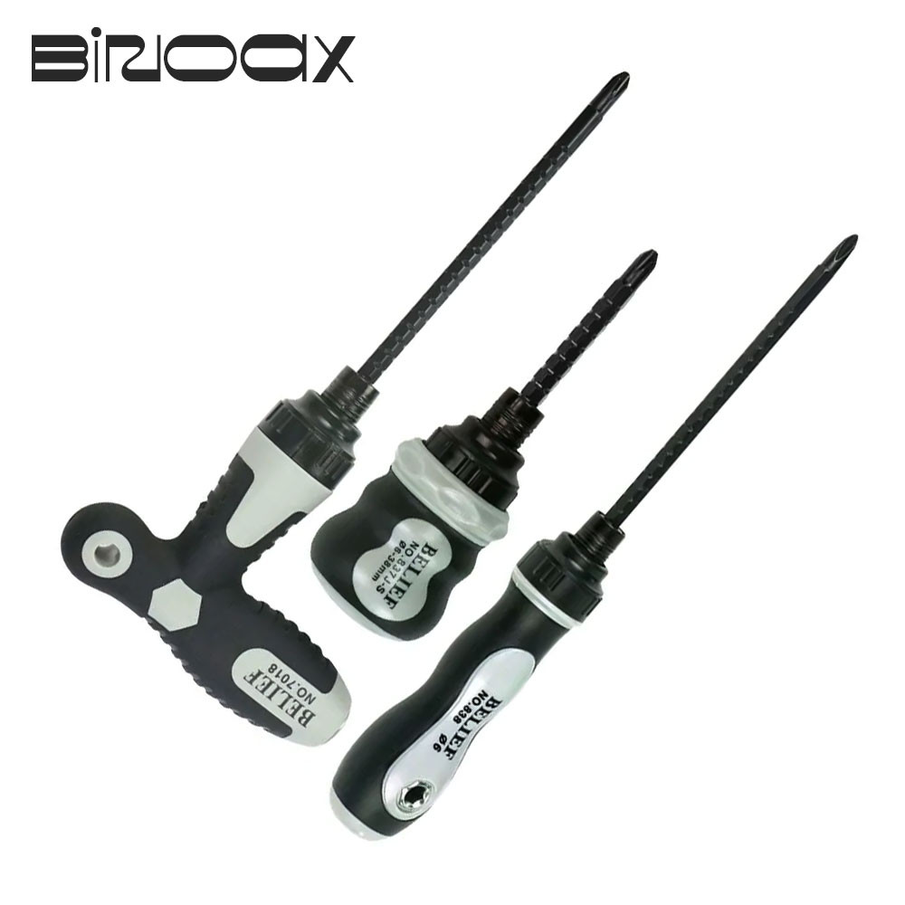♚Ratchet Screwdriver Set Mini Cross Groove Drill Dual Purpose Small ...