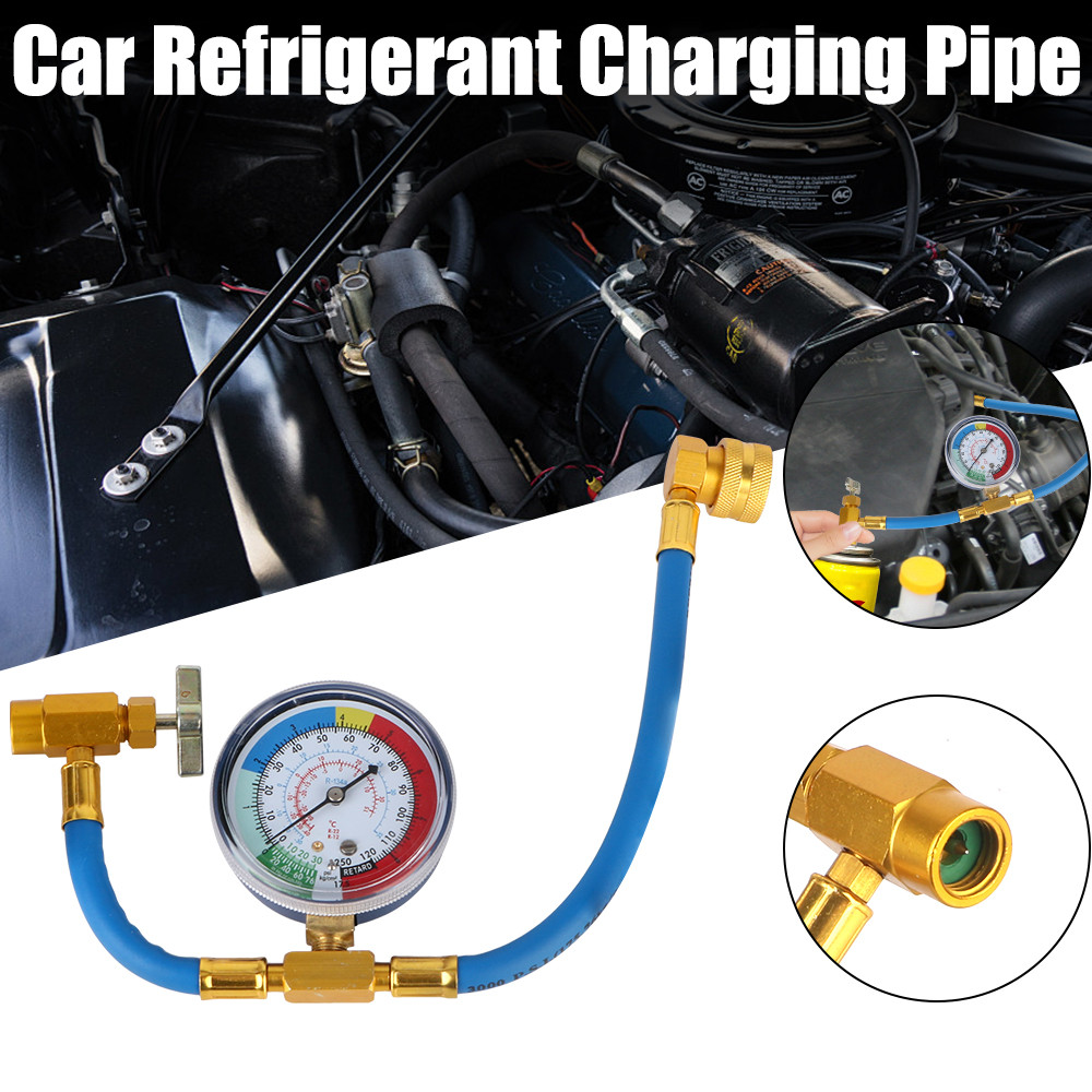 Open Valve Charging Pipe Freon r134a Car Refrigerant Charging Pipe Car