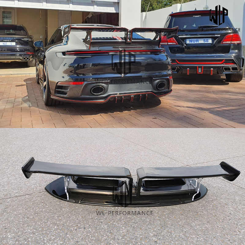 【911 High Quality Carbon Fiber Unpainted / FRP Rear Spoiler Wing For