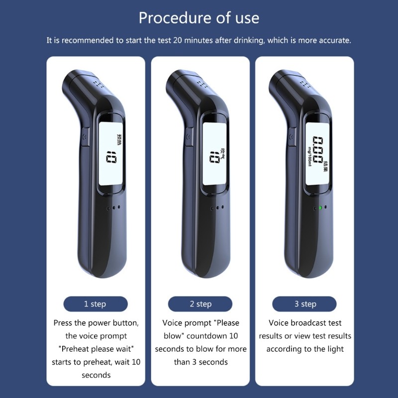 Meter Professional Tester LCD Screen Backlit LED Voice Broadcast ...
