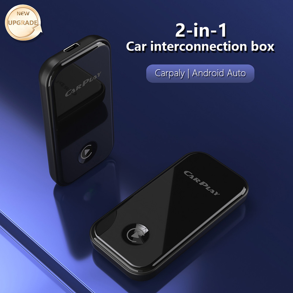 ☍2 in 1 Wireless CarPlay Android Auto Adapter Carplay AI Box Convert ...