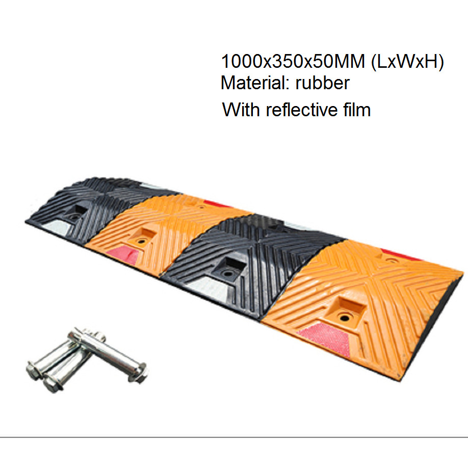 ☯Rubber speed bump ramp Deceleration belt, road speed reducer, cushion ...