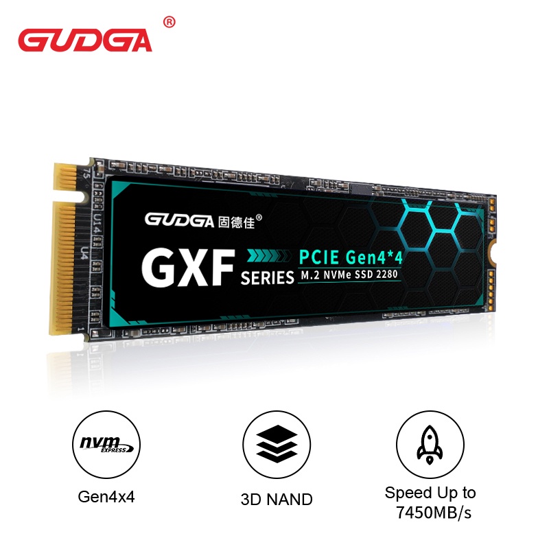 GUDGA SSD PCIe 4.0 Nvme M2 SSD 7000 mb/s 4TB 2TB 1TB 512GB M.2 Solid ...