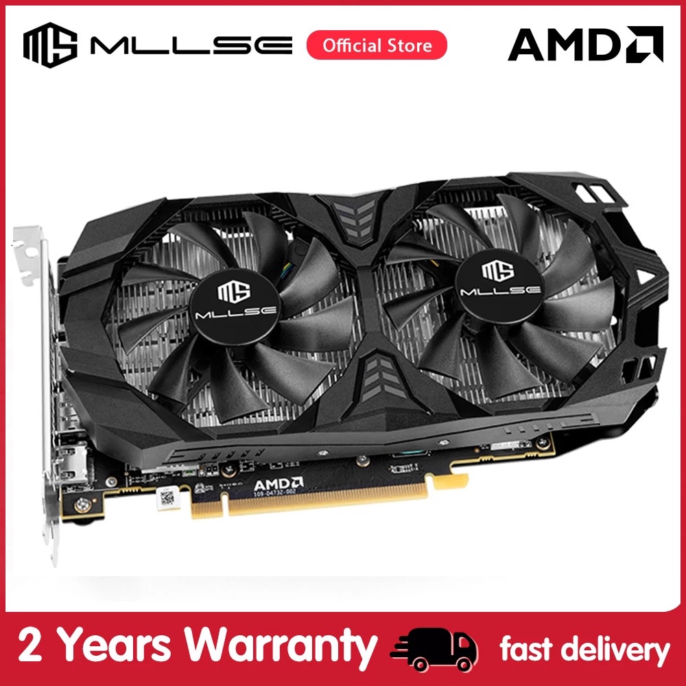♀ MLLSE New Graphics Card AMD RX 580 8GB Gaming GDDR5 256Bit 8Pin PCI-E ...