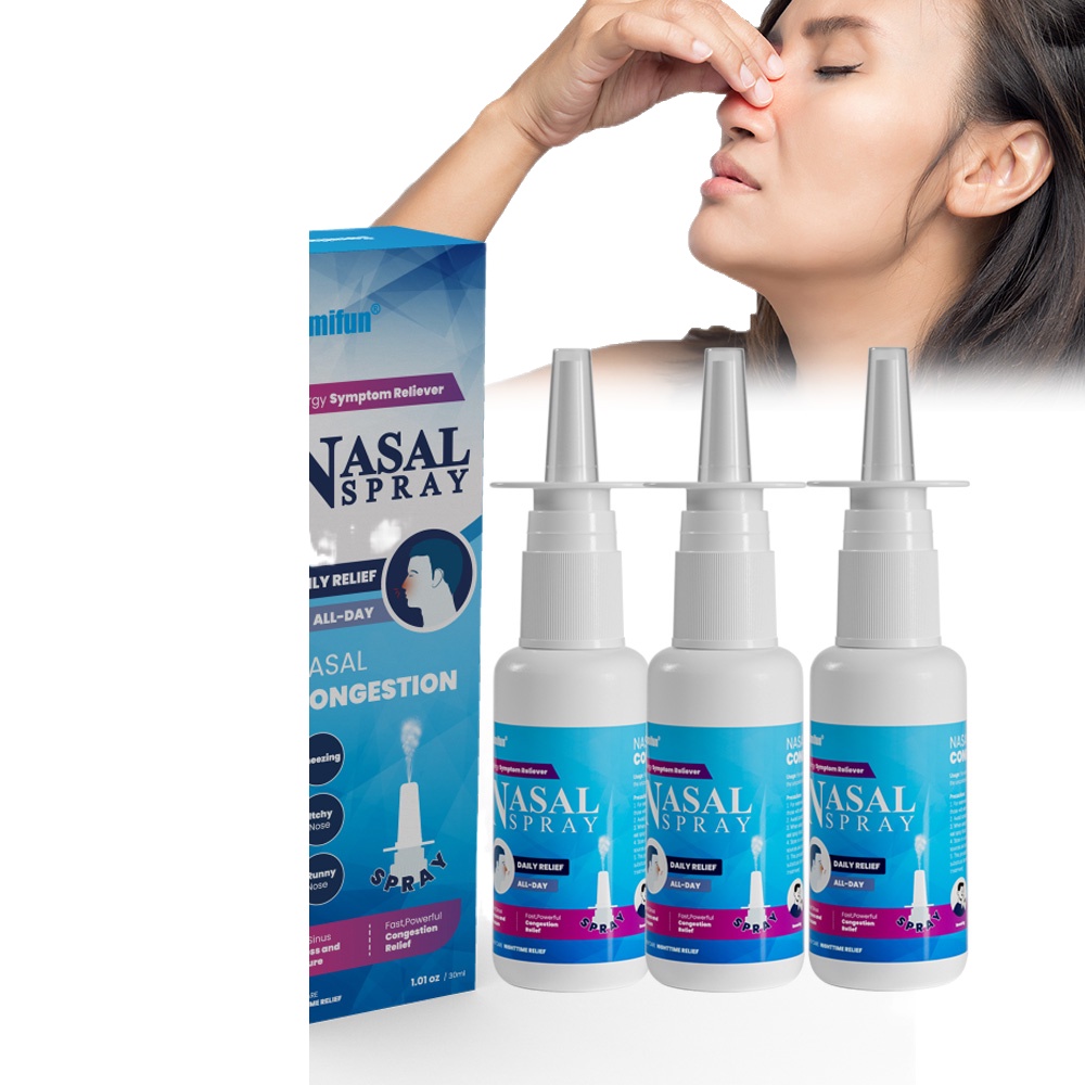 COD NEW☾1/2/3Pcs Sumifun Nasal Inhaler Spray Treatment Cold Headache