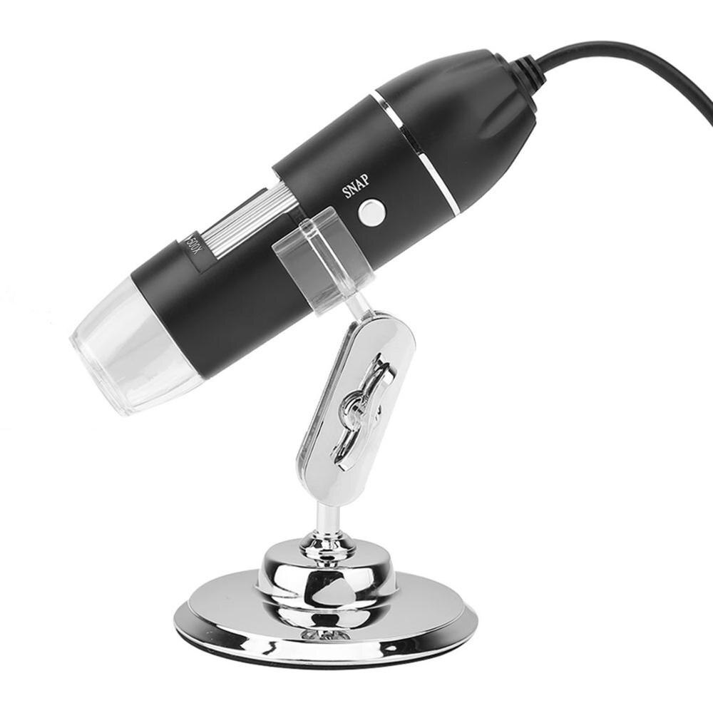 Portable Adjustable USB Digital Microscope 50X-500X 0.3MP LED Handheld ...