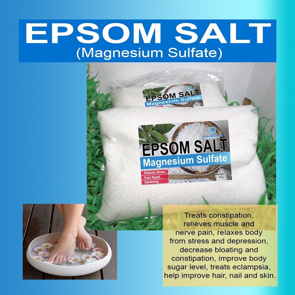 ℗Epsom Salt / Magnesium Sulfate Heptahydrate (Silverwonder) 1Kg