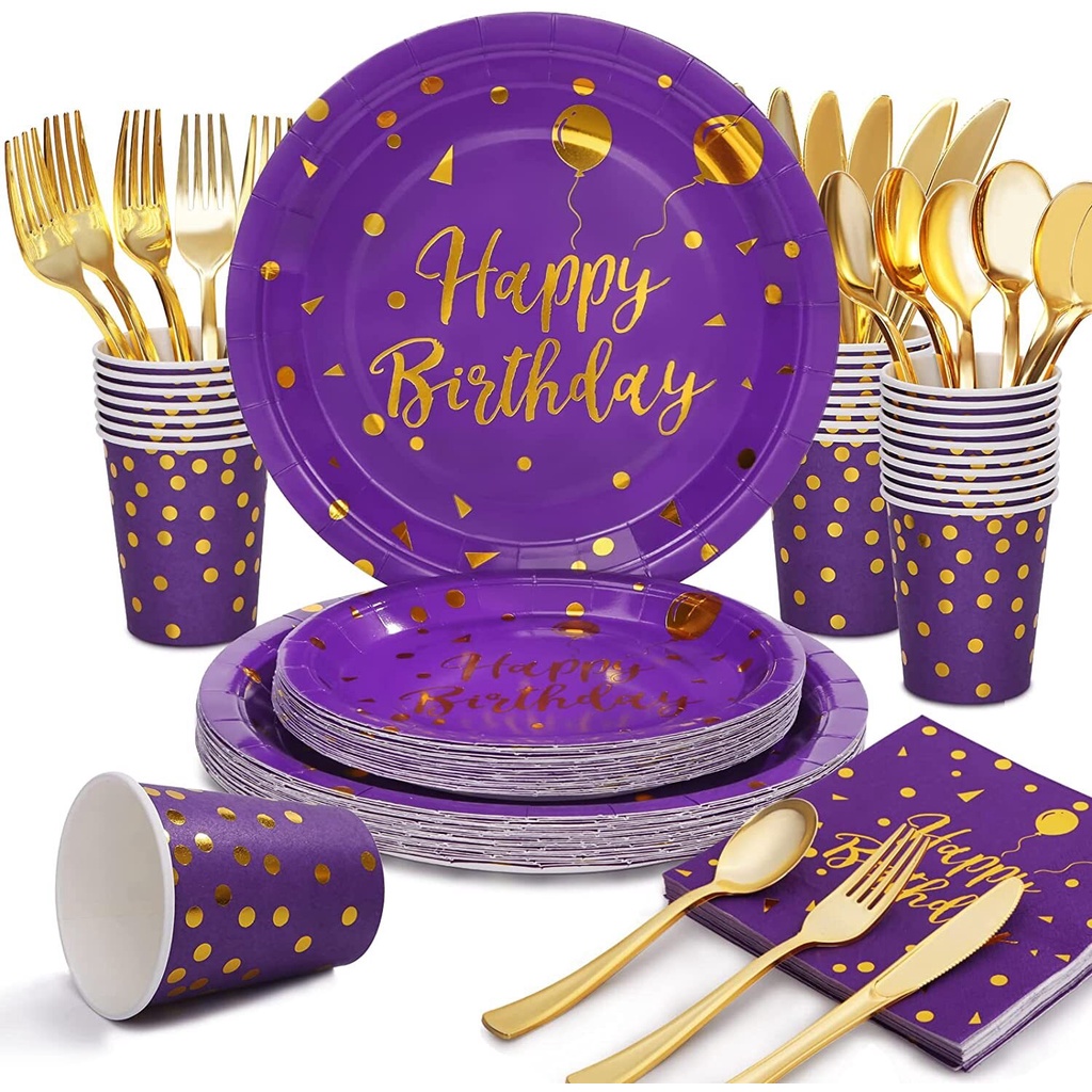 purple-party-happy-birthday-letters-disposable-tableware-set-cup-plates