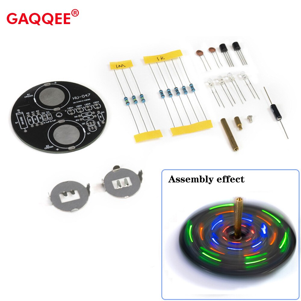 Diy Electronic Kits Led Rotary Gyroscope Diy Pcb Flashing Light Circuit