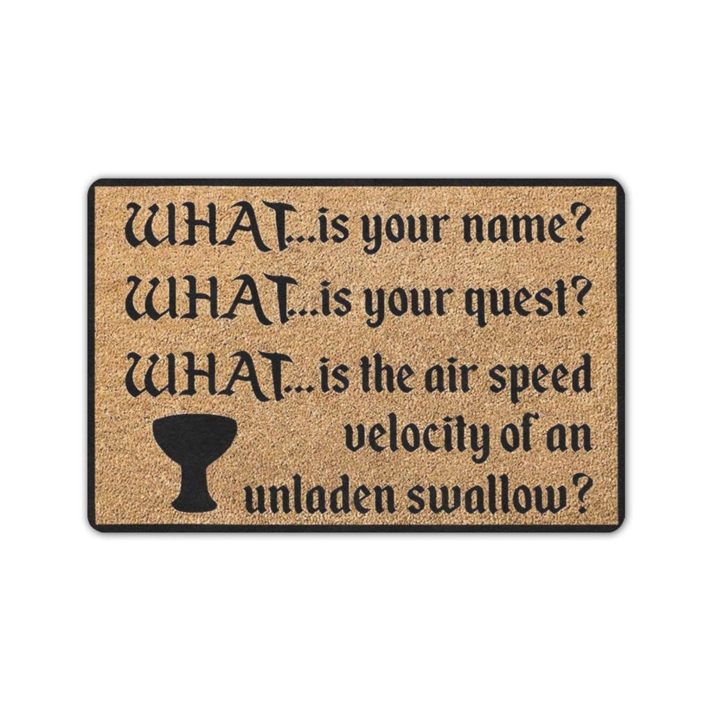 qgG Monty Python and The Holy Grail Door Mat Death Bridge Modern Floor