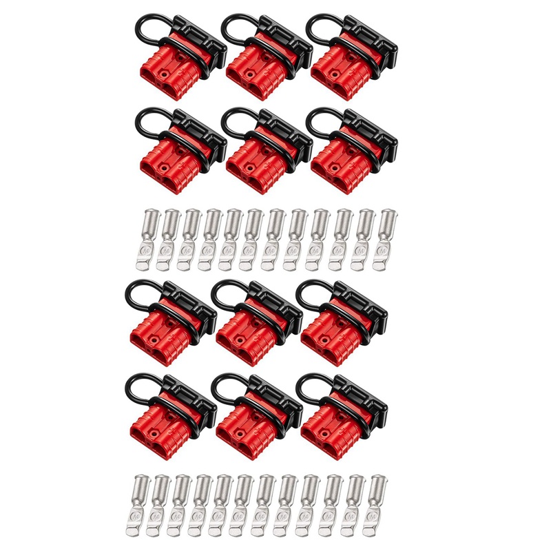 12sets 6 10 Gauge Battery Quick Connector 50a 12 36v Battery Quick Disconnect Wire Harness Plug 