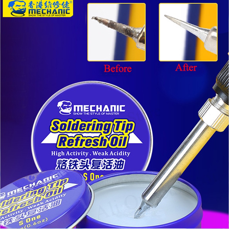 MECHANIC Newest Sone Soldering Tip Refresh Oil Solder Cream Clean Paste