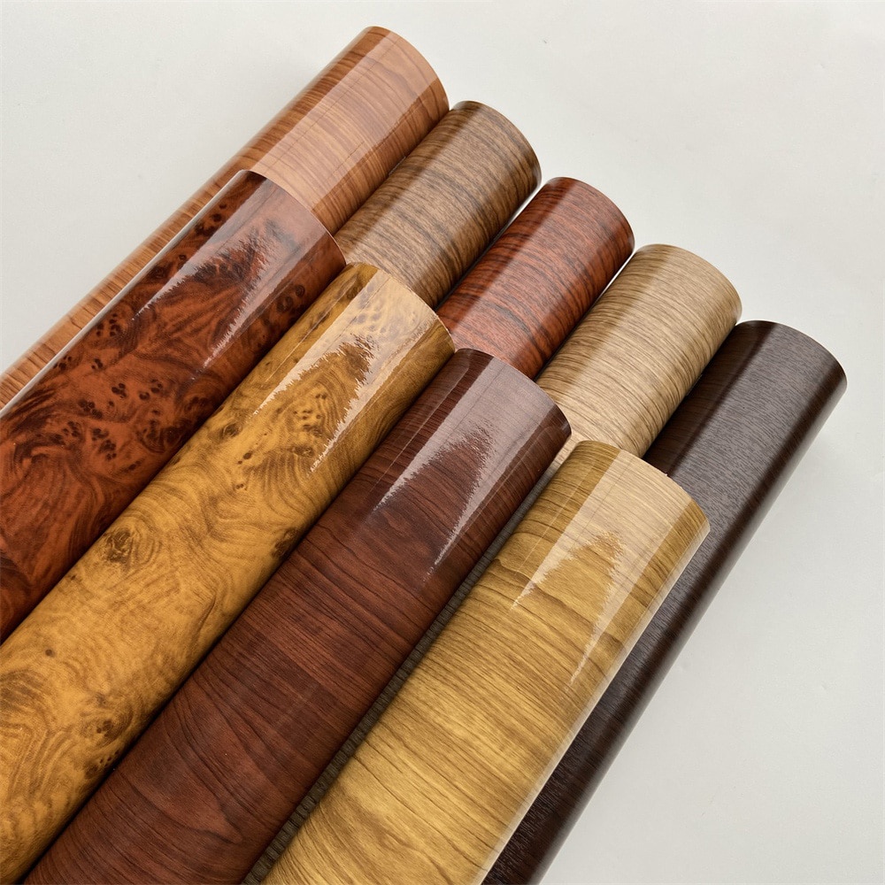 ۞Wood Vinyl Sticker Wrap Film PVC Self Adhesive Wooden Textured Grain Vinyl Film Car Int