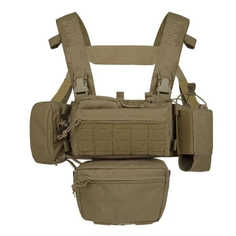 YAKEDA Tactical Chest Rig Modular Load Bearing Patrol Belt With Harness ...