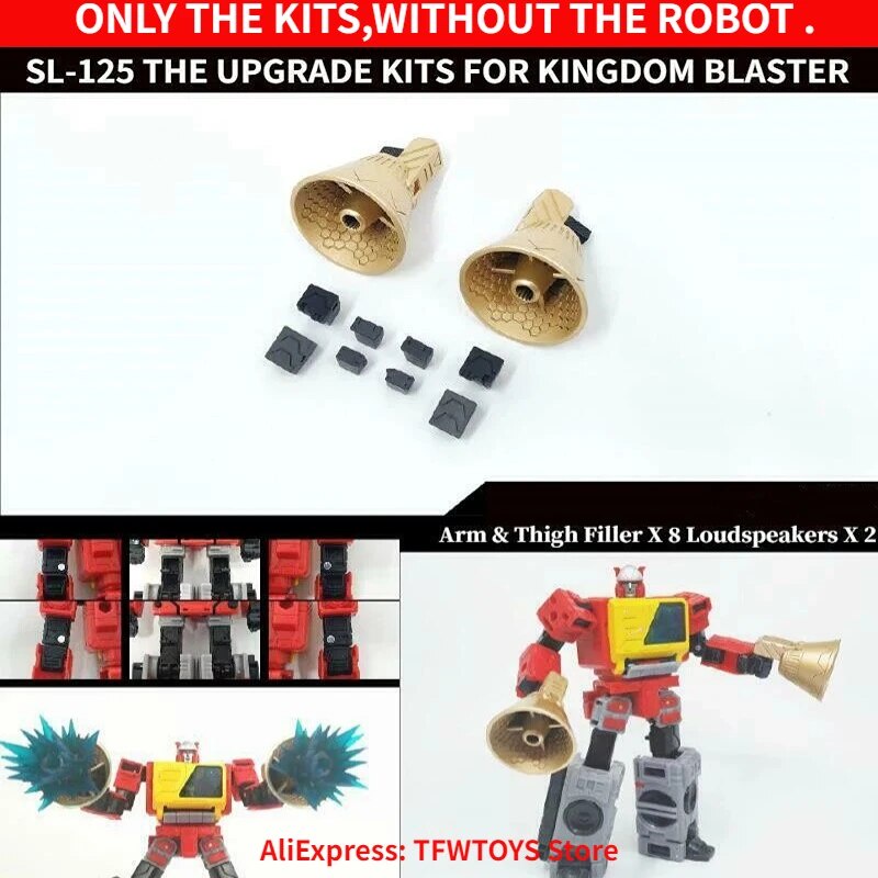 thumbnail image 2 of Shockwave Lab SL-120 Flat Trailer Accessory For Kingdom Transformers Pipes Or Huffer Upgrade Kit | Custom PVC Figure Part 2 of 6
