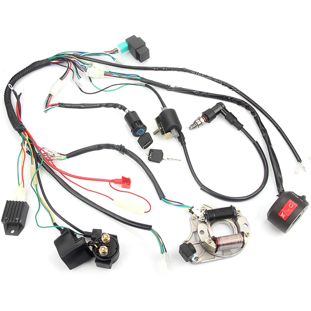 Mini ATV CDI Ignition Complete Wiring Harness CDI Ignition Set For