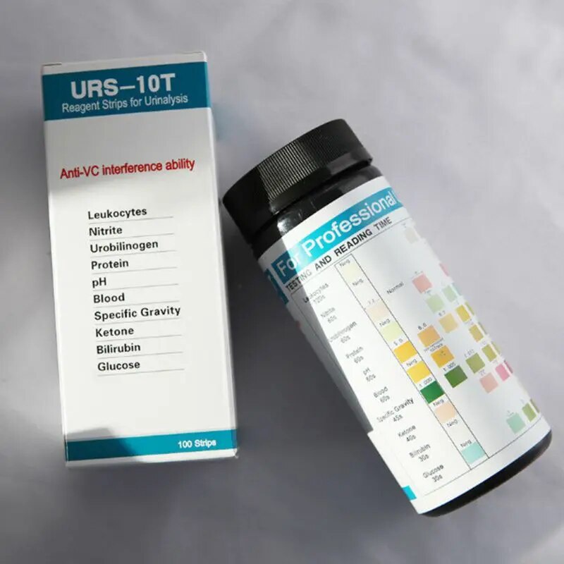 ⚡50lb Complete 10 In 1 Urine Test Strips 100ct Urinalysis Dip Stick Testing Kit Leukocytes Nitri 8834