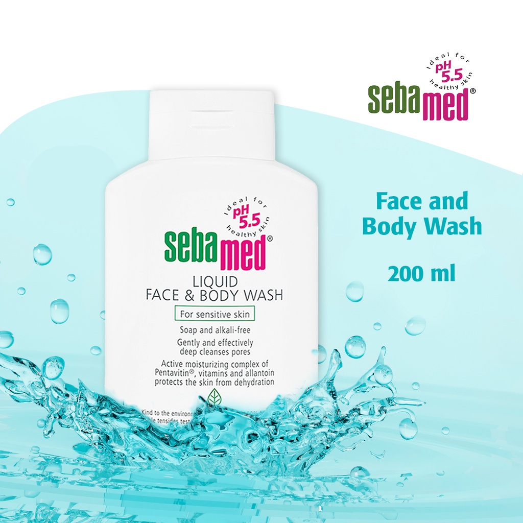 ∋♂Sebamed Adult Overall Liquid Face and Body Wash 200ml for Sensitive
