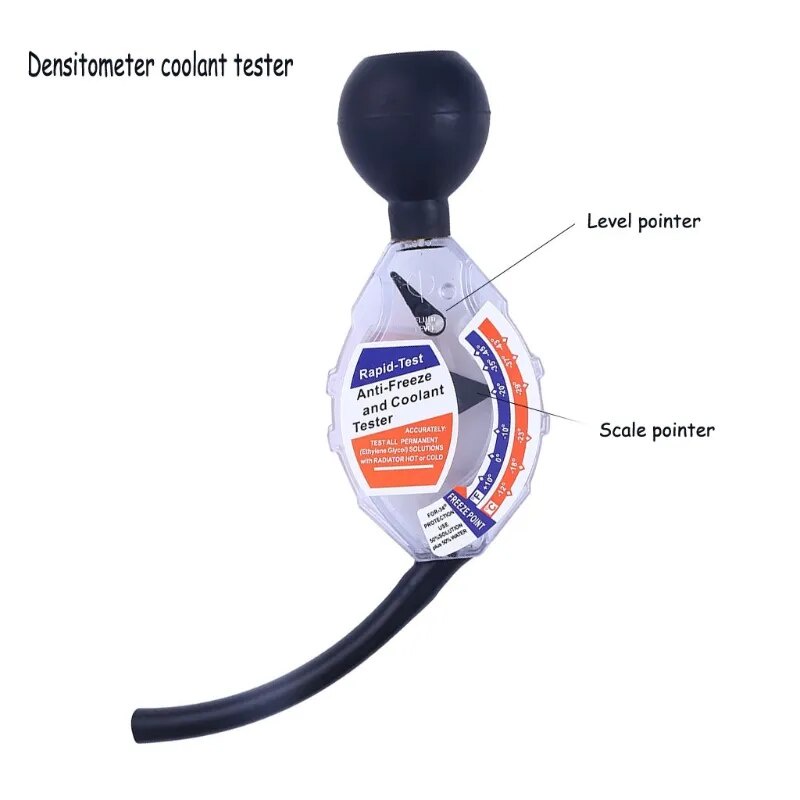 Deluxe Antifreeze & Coolant Tester Hydrometer Tester Automotive Antifreeze Tester Compatible