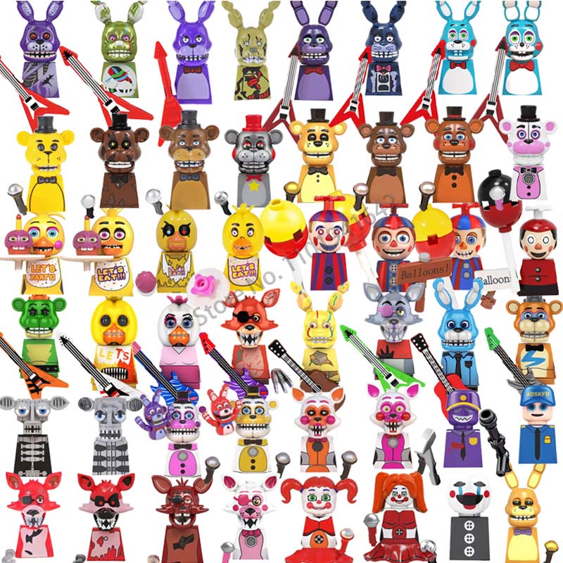 Building blocksWM6097 WM6074 FNAF Five Nights Freddyed Building Blocks ...