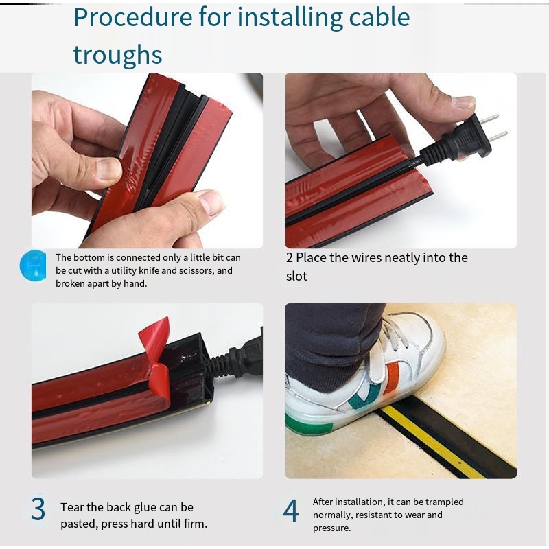 PVC Flexible Glue Open Wire Self Adhesive Routing Fixed Device ...