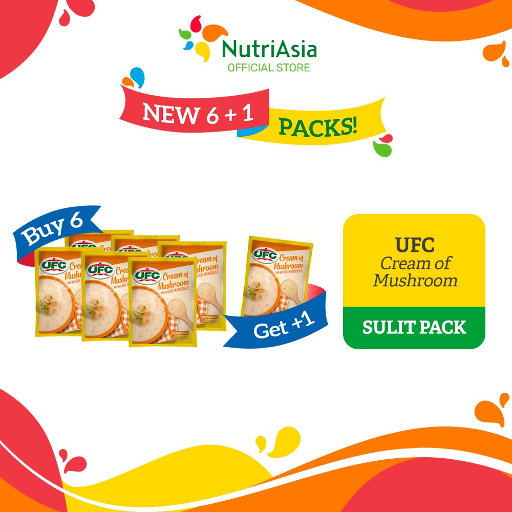 UFC Cream of Mushroom 70 g 6+1 Sulit Pack | Shopee Philippines