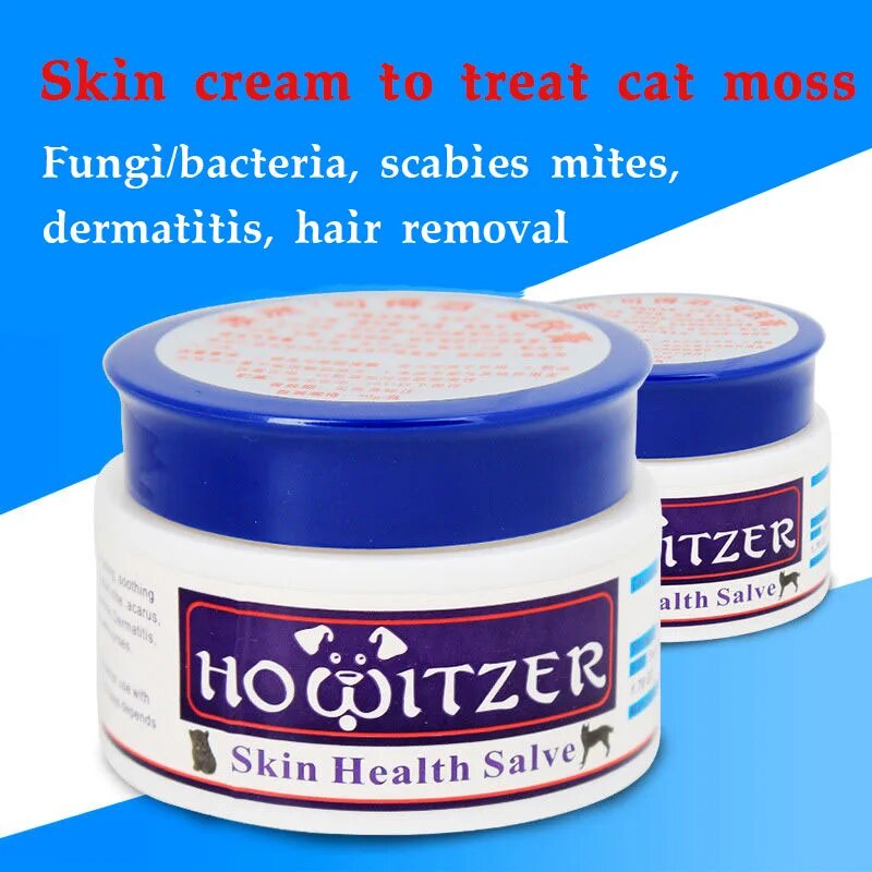 Feline ringworm skin ointment pet cats and dogs dermatitis parasites topical mite hair removal