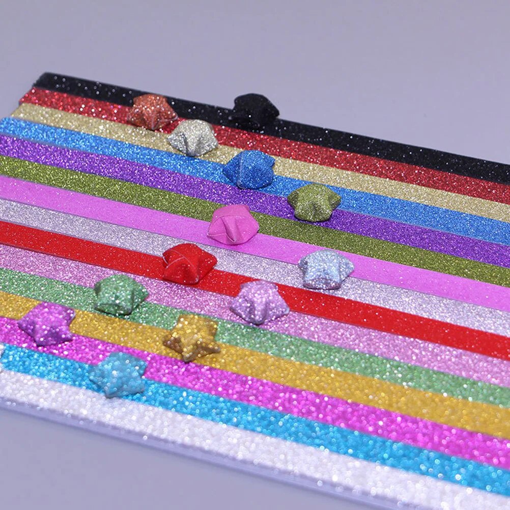 ♥Star Origami Paper, 320 Sheets of Origami Star Paper Strips, Star