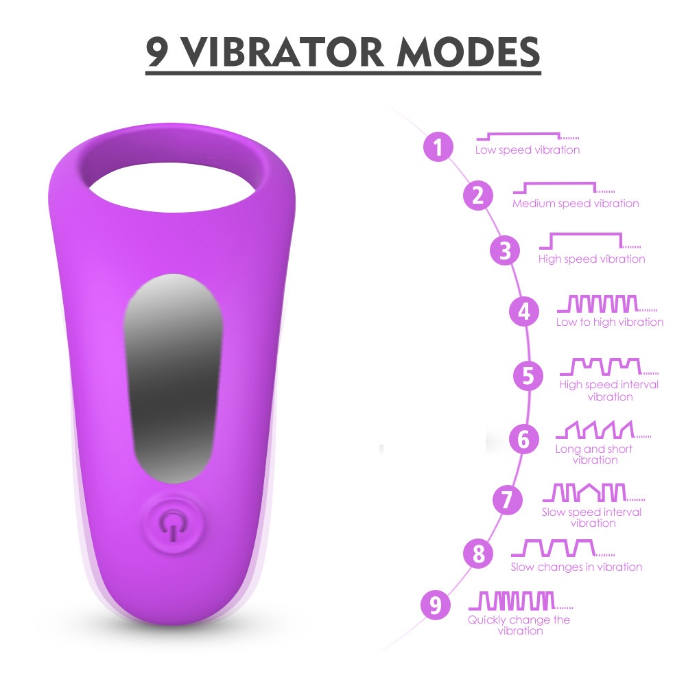 Vibrating Cock Ring For Couples Penis Ring Male Erection Enhancer