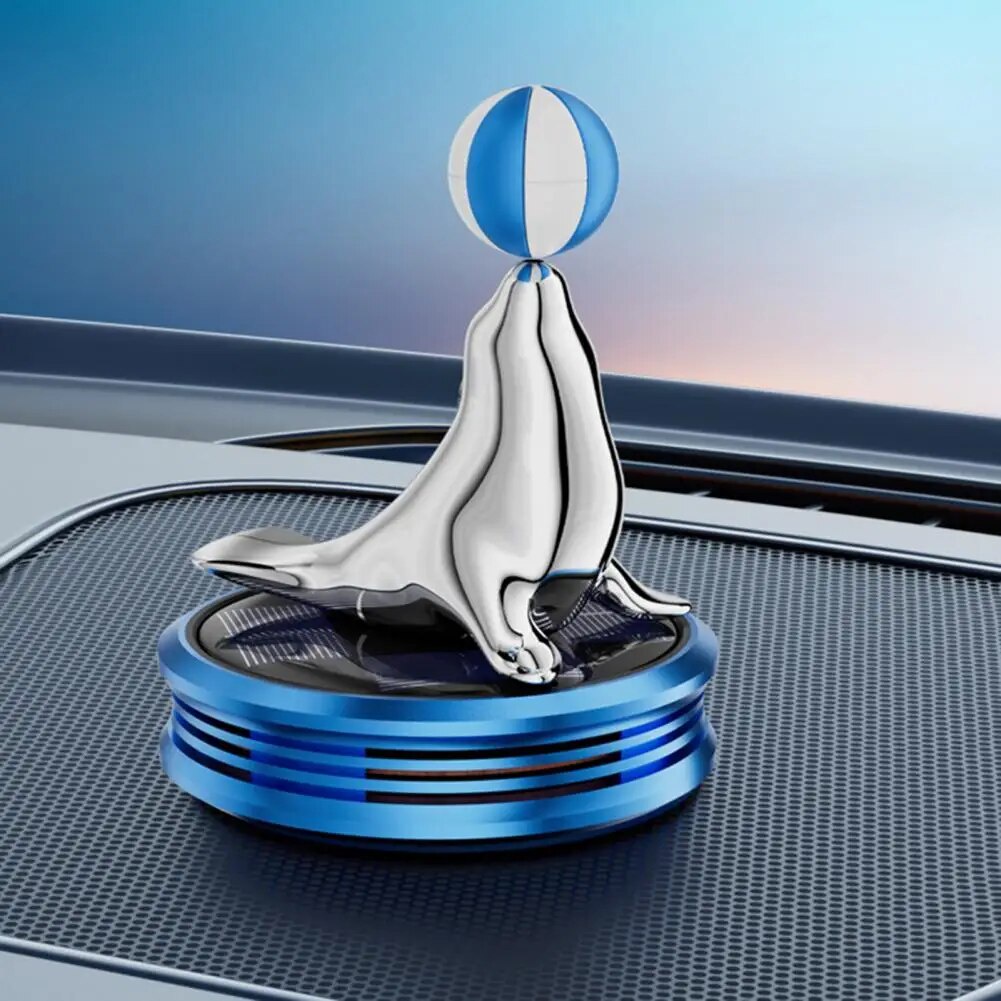 ☺Sea Car Freshener Safe Car Freshener for Pregnant Women Children Solarpowered Car Air Purifier