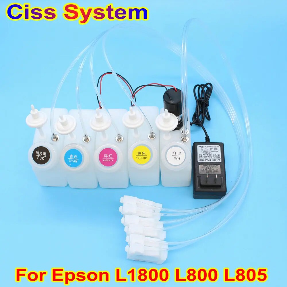 ★L1800 L800 L805 Refill Ink Kit DTF CISS For Epson Printer DTF White