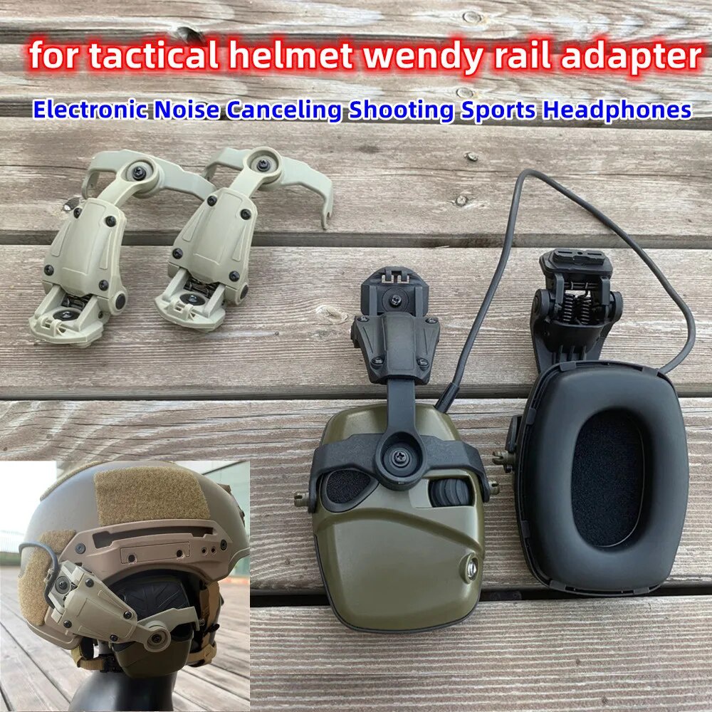 Tactical Headset ARC Rail Adapter Wendy Helmet For Tactical Hearing ...