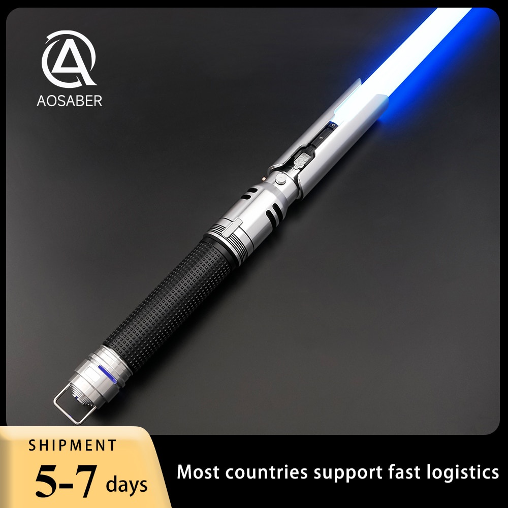 AOSABER CAL Lightsaber Sword Color Changing Duel Sword Neopixel Metal Handle Force Laser Saber