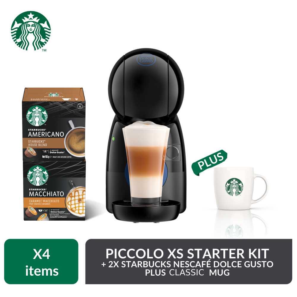 Nescafé Dolce Gusto Piccolo XS Exclusive Starter Kit with Starbucks