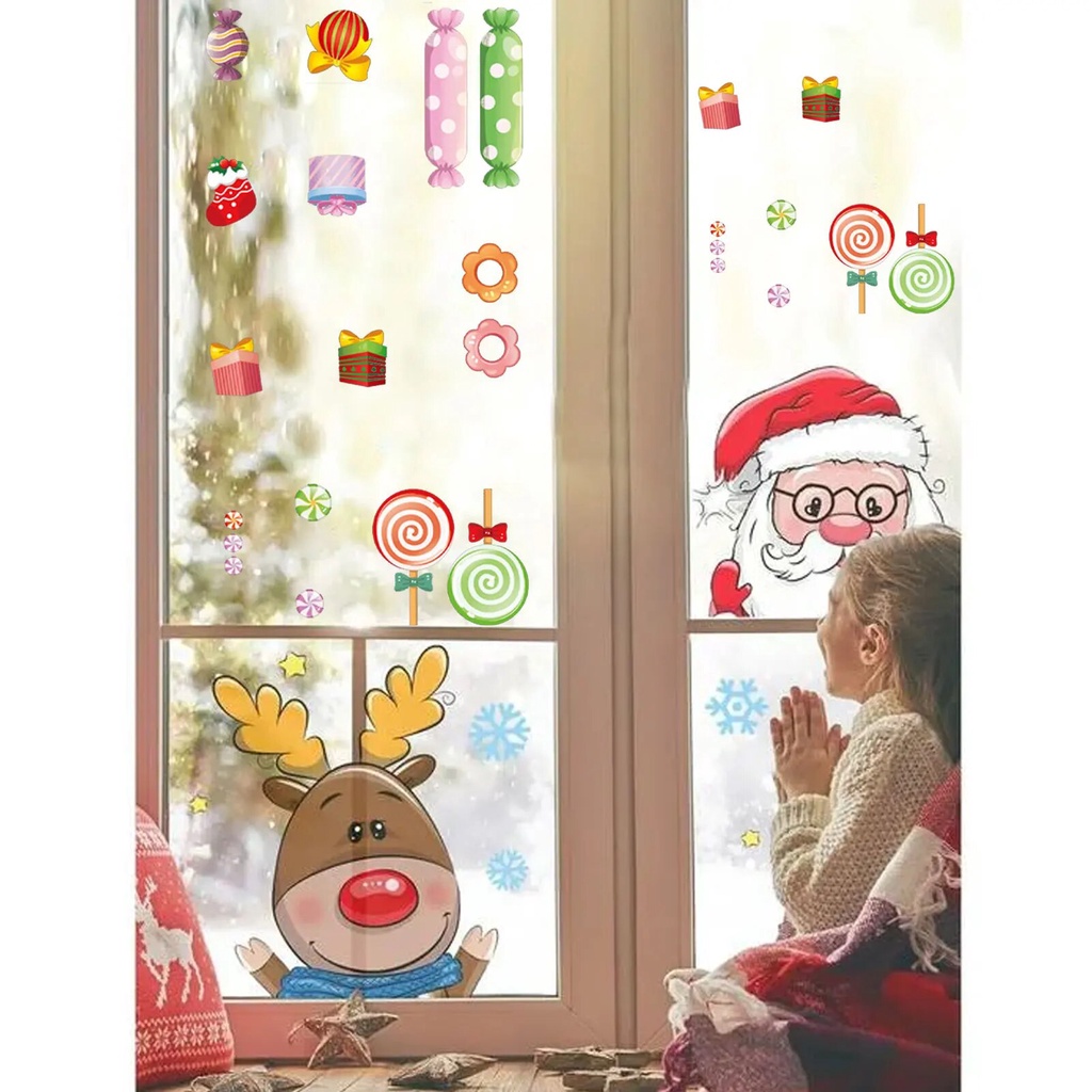 Christmas Candy Stickers Selfadhesive Candy Stickers Gingerbread Man
