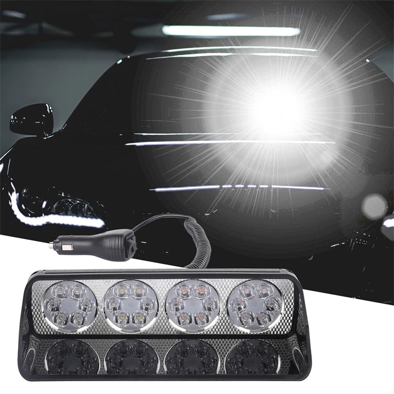 1X Car LED Strobe Light Police Lights Flash Dash Emergency Flashing ...