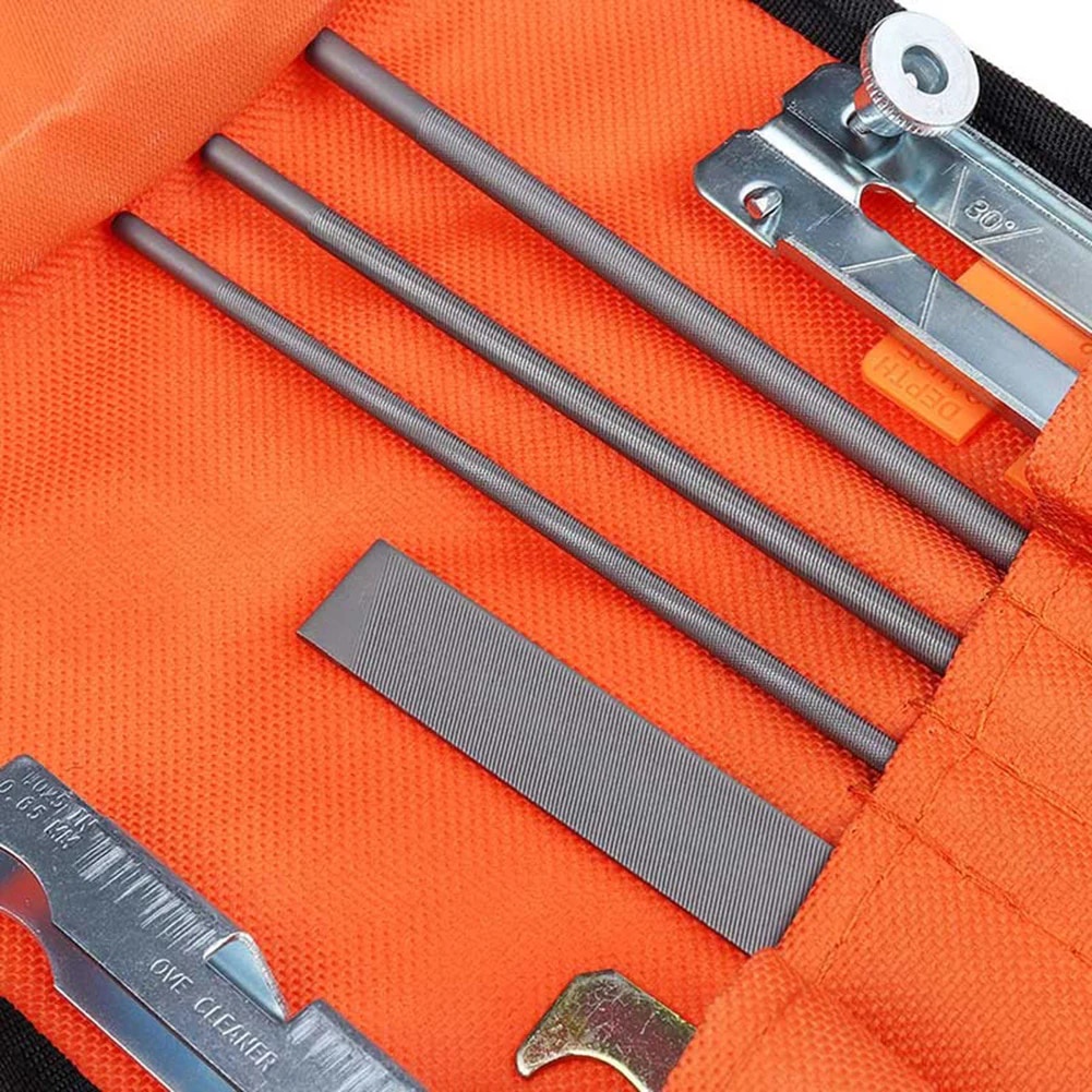 10pcs Professional Chainsaw Chain Sharpening Kit Round / Flat File ...