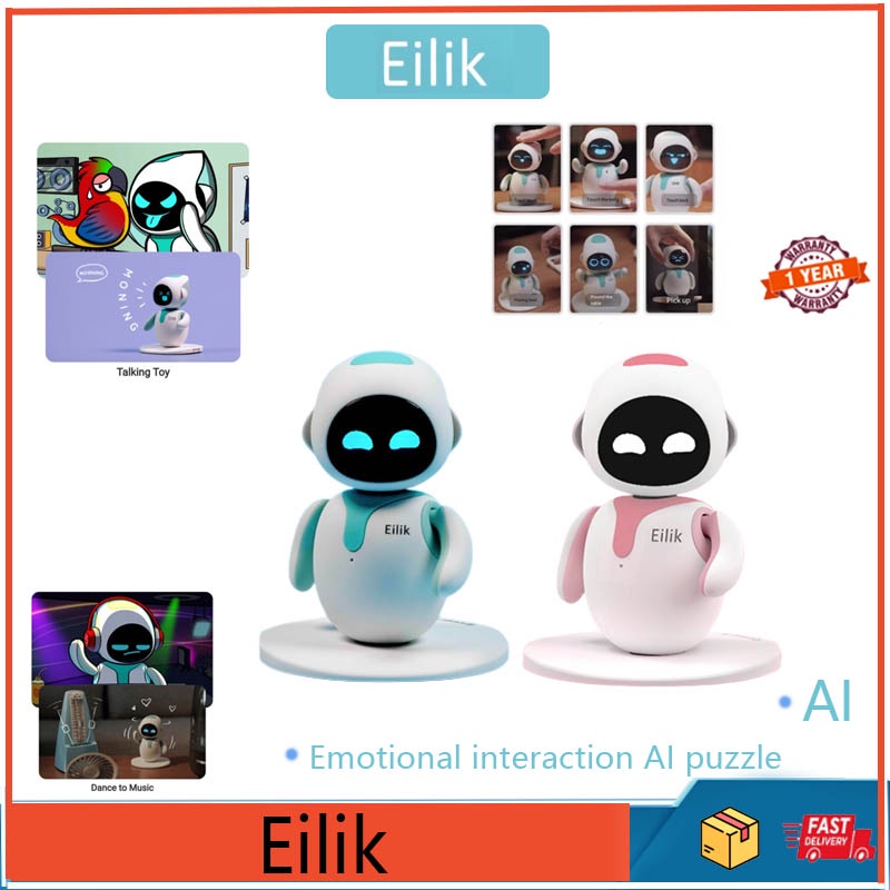 ✮Eilik Robot Intelligent Emotional Voice Interactive Interaction Accompany ai  Desktop Toy☬