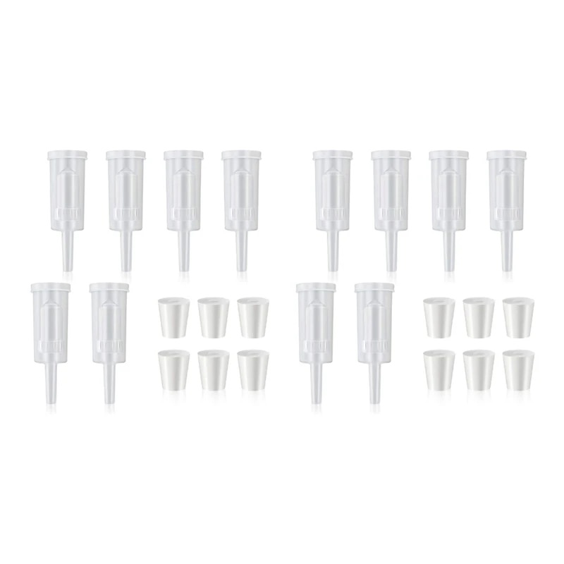 12 Pack Brewing Airlock Wine Beer Airlock With Rubber Airlock Stopper