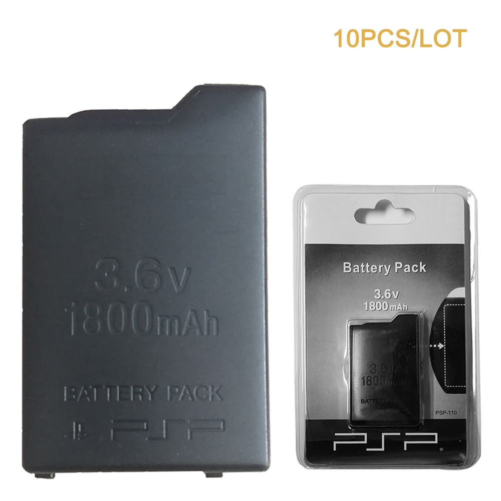 ☑10pcs/Lot 3.6V 1800mAh Lithium Rechargeable Battery For Sony PSP 1000 PlayStation Portable