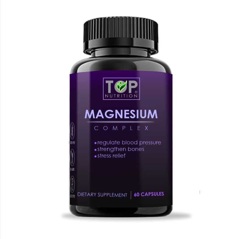 TOP Magnesium Complex 60 Caps Magnesium Glycinate Citrate Oxide
