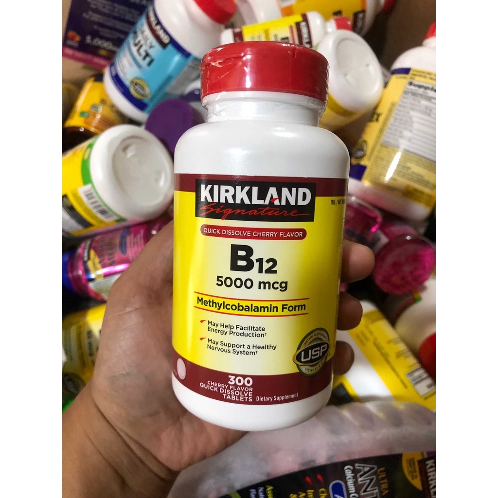 Authentic Kirkland B12 5000mcg, 300tablets (EXP JAN 2025) Shopee