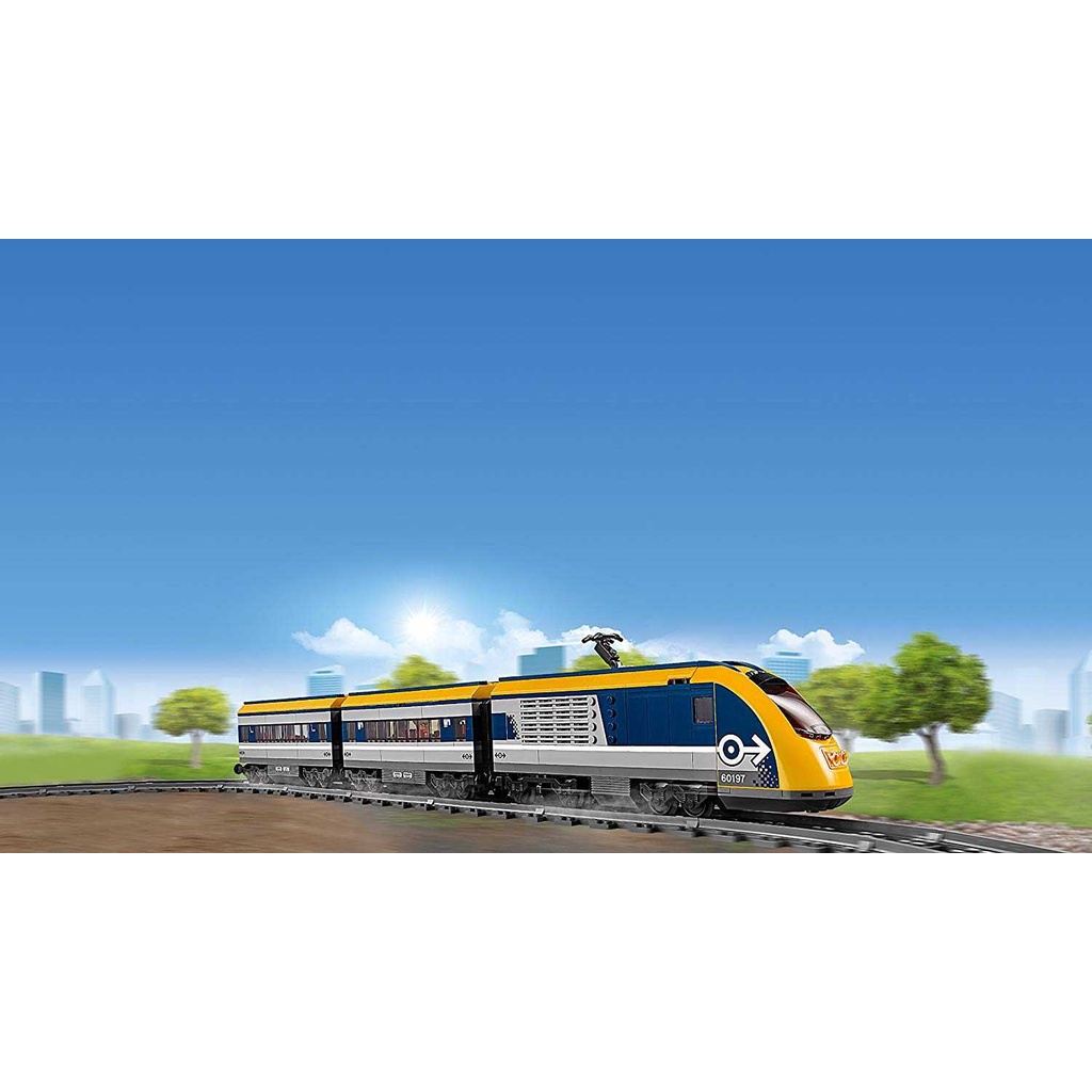 LEGO 60197 City Passenger Train Set Battery Powered Engine Bluetooth Remote Control Tracks