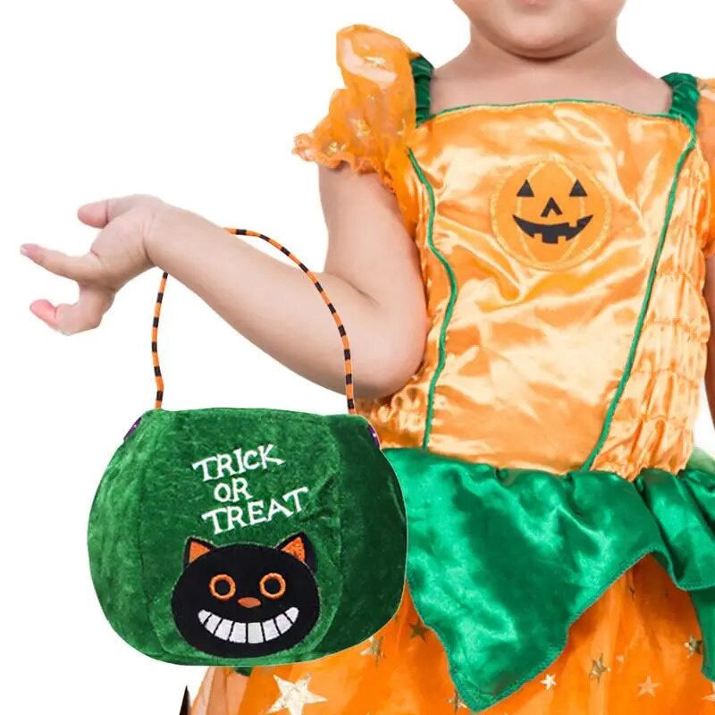 【Halloween Pumpkin Bags Trick Or Treat Tote Bags Non-Woven Bags Party ...