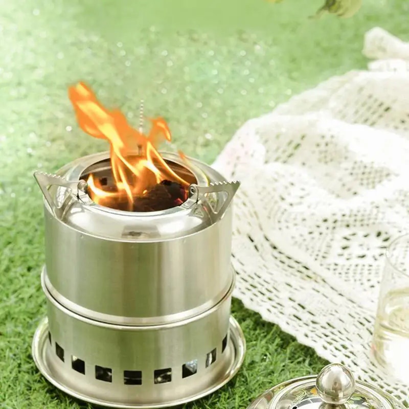 Smokeless Fire Pit Brazier Outdoor Camping Wood Burning Stove Portable