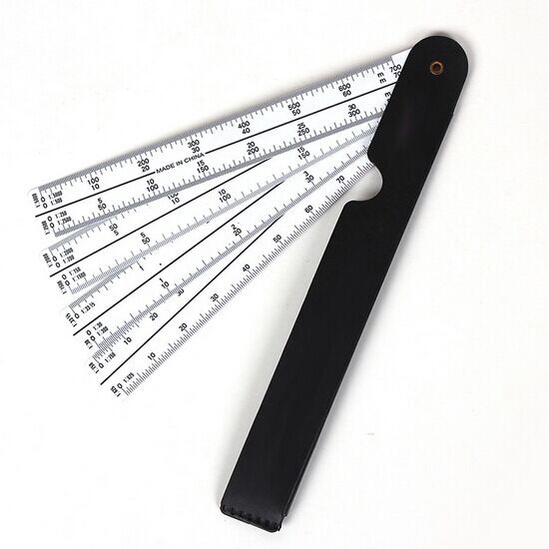plastic straight plotting scale ruler measuring clothing grading ruler ...