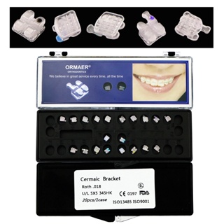 10 Pack Dental Orthodontic Metal Bracket Braces Mini Roth 022 Slot 3 Hook  200Pcs 